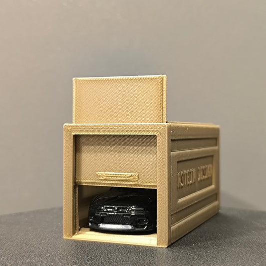 Kisautó garázs 1.0 - Hot Wheels, Majorette, Matchbox kompatibilis (felfelé nyíló)