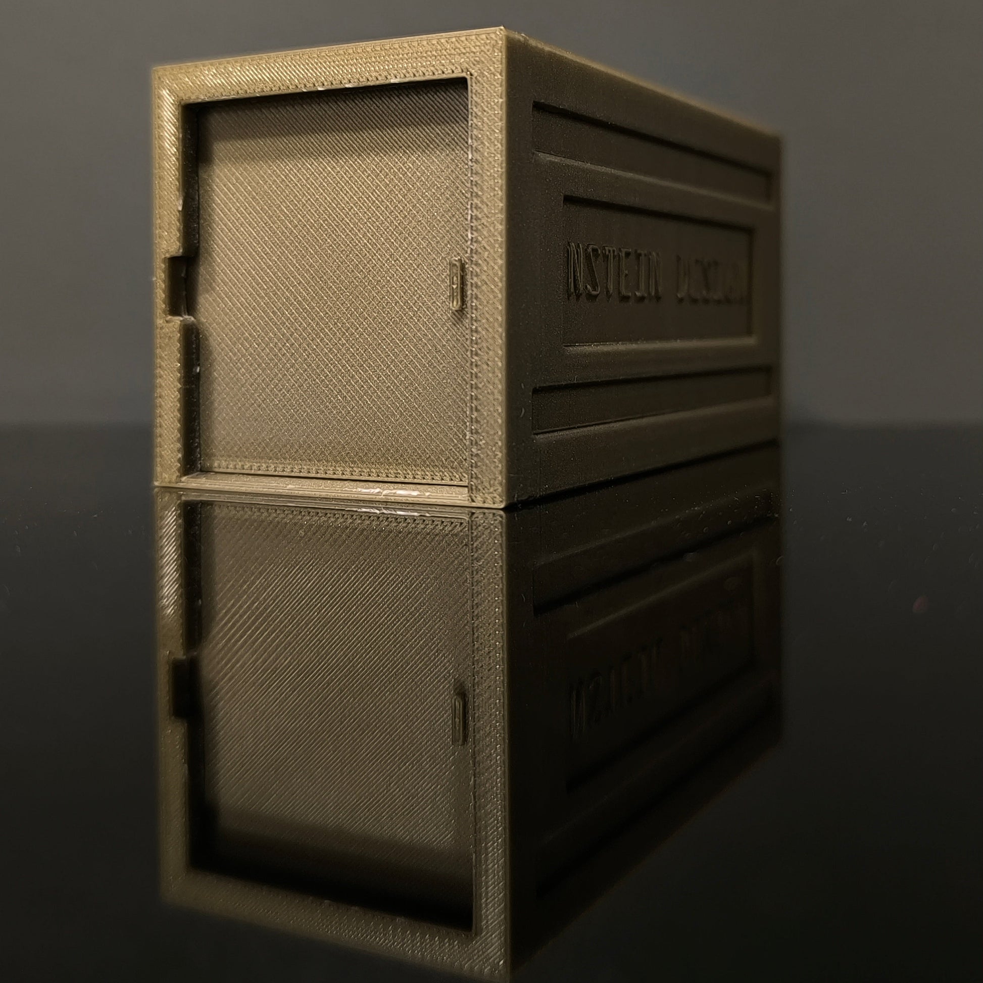 Óarany színű hot wheelsca, matchbox kisautó garázs