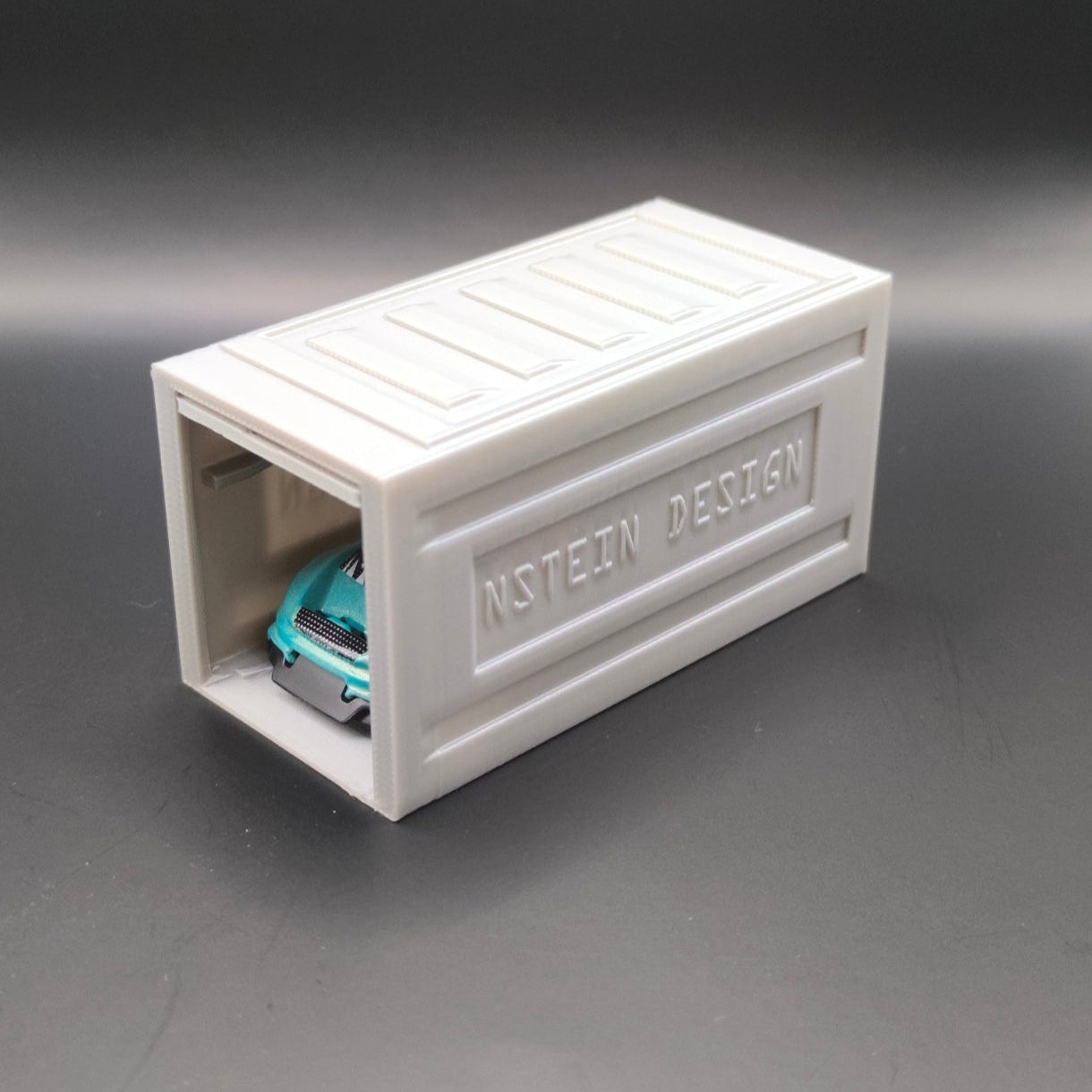 Kisautó garázs 2.0 - Hot Wheels, Majorette, Matchbox kompatibilis (Befelé nyíló)