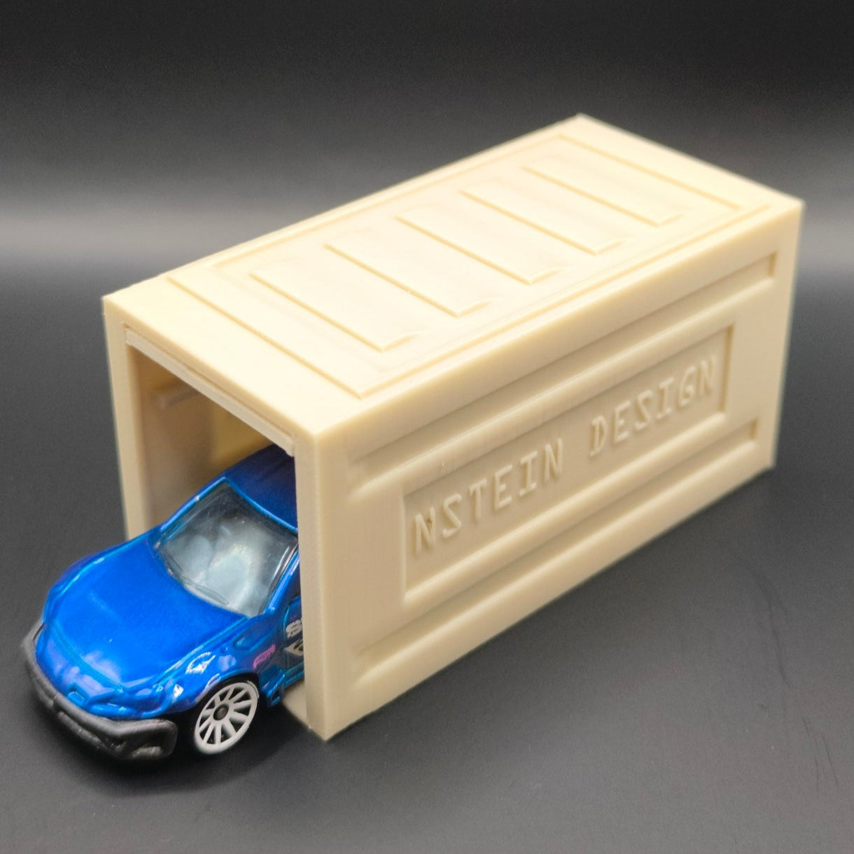 Kisautó garázs 2.0 - Hot Wheels, Majorette, Matchbox kompatibilis (Befelé nyíló)